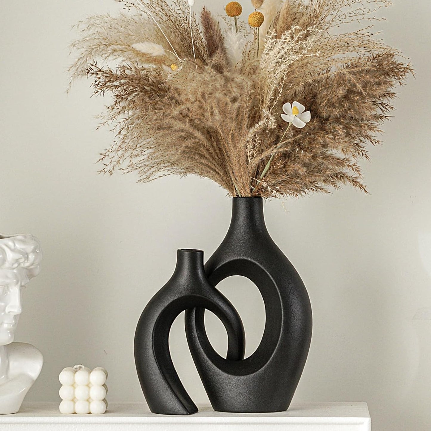 Hollow Ceramic Vases