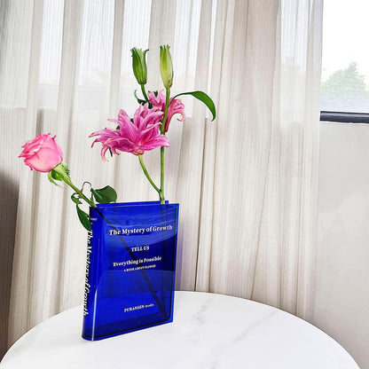 Aesthetic Book Vase for Flowers